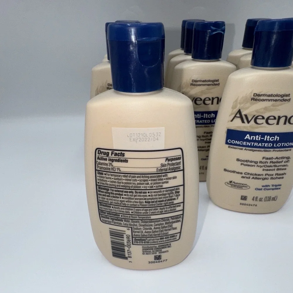 11 x Aveeno Active Naturals Anti-Itch Concentrated Lotion, 4 oz RARE Relief